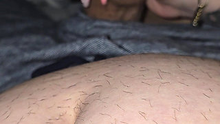 Surprise, Step mom pulled out step son dick in erection for a handjob