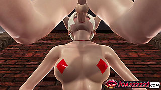 Intense Glory Hole Fun with Silvia in a Red Dress - 3D Hentai, Deepthroat, and Cumshots in Rule34 Animation