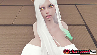 Yamato One Piece 3D Hentai Animation - Bath Towel Big Tits Pleasure, Toilet Pussy Licking & Floor Fingering Orgasm POV