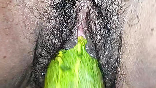 I inserted a 9 inch cucumber into my pussy today.