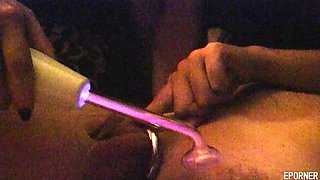 Lustful harlots jerk off hard dick