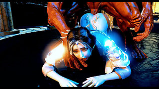 Big Cock Virtual Queen of Bigboob Fantasy - 3D Animation Hentai