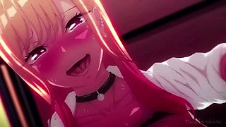 Hardcore sex makes buxom anime cutie have powerful orgasms