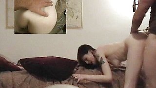 Emo chick Lovey Cravesit takes two sticky loads