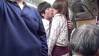 Japanese Sexy Hot Pose Fuck on Bus