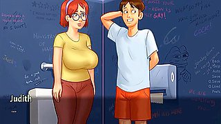 Car Toon - Looker Room Fun With Class Mate Summertime Saga Gameplay