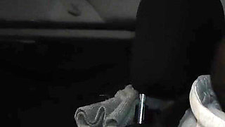 At Night on the Bus in the Parking