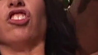 Handjob with Two Penis of Scöne 18 Year Old Brunette