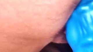 Stretching My Pussy on a Huge Fantasy Dildo