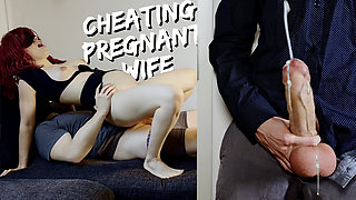 My Preggo Slutwife Cheats with Another Big Cock - Secretly Watching Them