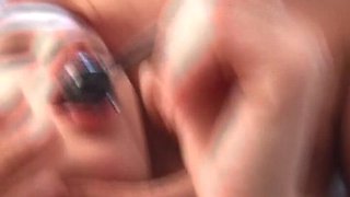 Redhead German Doll Enjoys Rough DP Threesome Action