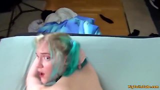 Mad Daddy Fucks Strange Stepdaughter On The Bed