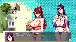 Big Breasts Party NTR hentai Arika, Rietta, Terena & Kurt sex public gangbang big tits big dick want cheating wife fuck hard