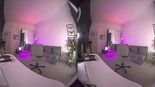 Sweet Brunette Enchants in Virtual Reality Seduction