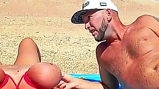 Slut Step Mom on the Nude Beach