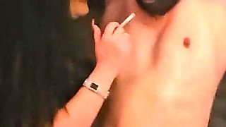 Mistress Luciana Smoking Humiliation Bondage Hanging CBT a Cigarette Break for Mistress Luciana