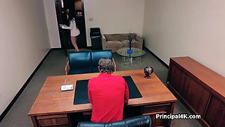 Secretary And Principal Blowing Dick At The Office