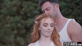 Tennis coach fucks redhead teenager student