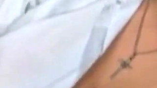 Naughty Big Tit Asian Cleans up Gloryhole Spiunk