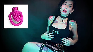 Locktobet Task for Sissies: Clitty Chastity and Big Black Cocks