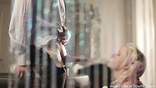 Cock sucker scene with passionate hustler from Fellucia Blow HD