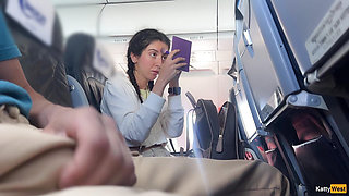 Dick Flashing in Airplane - Girl Brought Me To Cumshot In 2 Minutes