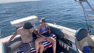 Girl In Bikini Fucks On Boat In Public And Gets Creampied