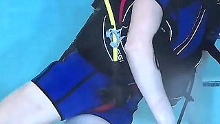 Bound Beneath the Surface - Scuba Tease & Rope Play in Vintage Wetsuit