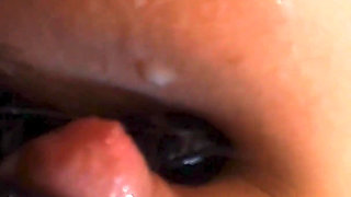 Big Milk Boobs Milking in Leather Gloves