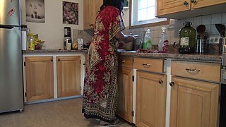 Turkish Stepmom Is Shocked When Her Stepson Licks His Own Cum Out of Her Pussy