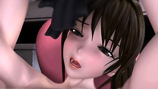 Fascinating 3D babes engage in wild futanari suck and fuck