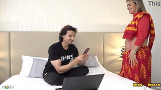 Indian Step-Mom Valentina Gets Anal By Young Boy