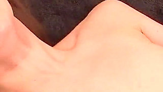 Japanese babe gets her hairy pussy boned in spreadeagle position and filled with load