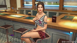 Big woman in 3d animation gets steamy in the cartoon world