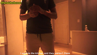 My Stepsister Swallows My Penis After Watching the Movie, They Almost Discovered Us