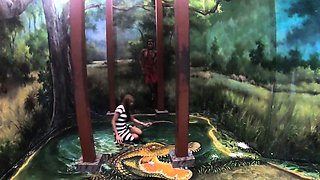 Big ass Thai GF museum visit and fuck