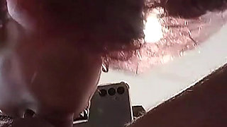 MILF in a Long Blowjob with Cum on Her Tongue