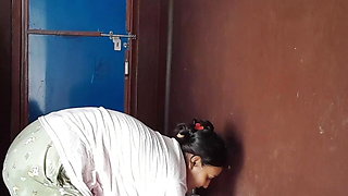 puja bhabhi morning blogs bathroom scene cleaning house