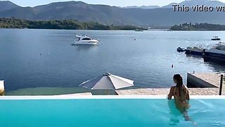 Gorgeous Monika Fox Swims Naked In Pool In Beautiful Place (Free)