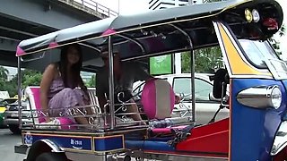 Playful brunette young gal in extreme sex
