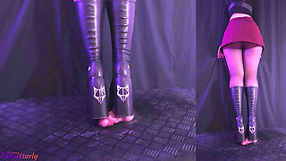 Night Walking Over Your Cock in My Dirty Naked Wolfe Boots - Cock Balls Crush Trample, Shoejob, CBT, Trampling, Bootjob