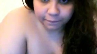 Hairy BBW With Big Tits on Webcam
