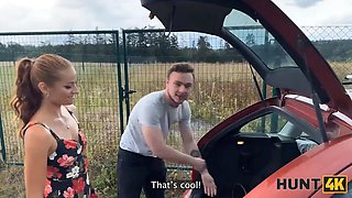 Hunt4k. crimson riding hood has such a dirty mind so she didn’t care about her bf and banged a stranger