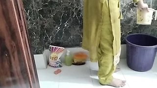 Desi Teen Step Sister Naked in Bathroom - Rough Anal Sex with Uncle - HD Indian Porn