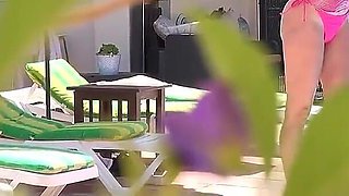 Auntjudys - Your Hot MILF Neighbor Lynna Nilsson Sucks Your Cock by the Pool (pov)