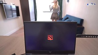 Cute russian stepsister POV sex