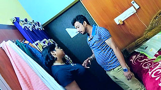 Homeowner leaving the room rent for a desi sexy big boobs girl and hardcore fucking him with her big boobs