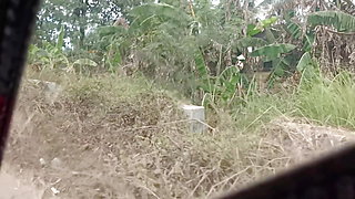TRIKE DRIVER AND HER PASSENGER FOUND ABONDONED HOUSE AND FUCK HER PASSENGER