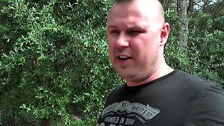 Hot German Couple Fucking on Balcony and Cumming in Mouth