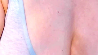 Wifey Lets Her Big Boobs Out in This Tight Sports Bra